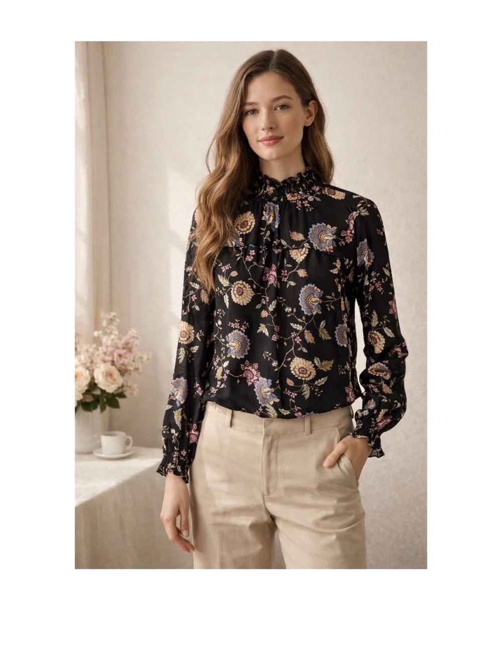 Vince Camuto Floral Blouse